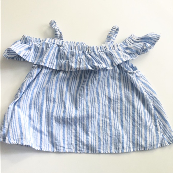 Old Navy off the shoulder striped top - Picture 2 of 5